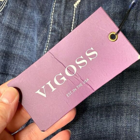 |NWT| VIGOSS Embellished Embroidered New York Boot Jeans - Picture 10 of 11